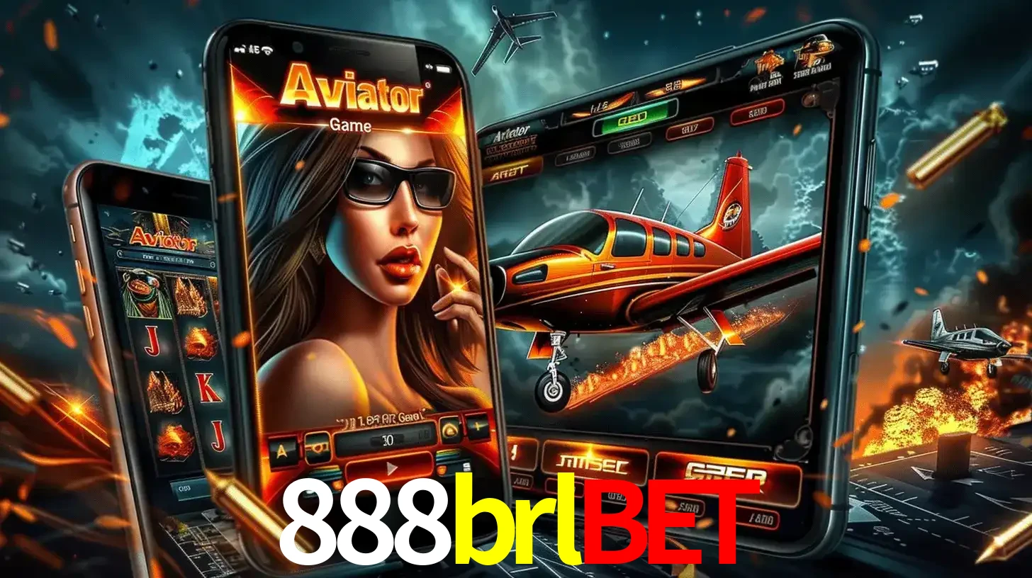 O popular jogo de apostas Aviator exibido em vários celulares e tablets, mostrando a interface emocionante e a ação de voo disponíveis para jogar agora no 888brlbet.