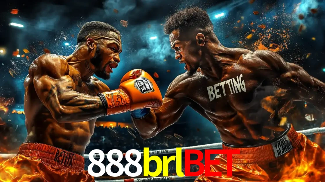 Dois boxeadores em uma luta intensa e explosiva, representando a adrenalina e as oportunidades de apostas em esportes de combate disponíveis na plataforma 888brlbet.