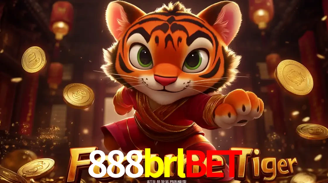 O carismático mascote do jogo de slot Fortune Tiger, um tigre fofo em pose de artes marciais, pronto para trazer sorte e multiplicadores de ganhos no cassino online 888brlbet.
